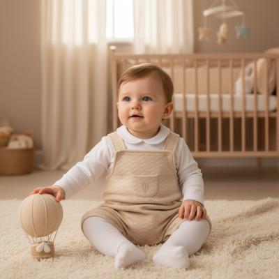 PX1010-Bi-B  Pascal Short Dungaree Hot Air Balloon  (6-24 months)