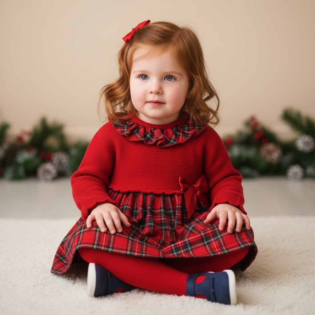 Pex B0726 * PX1046-R-B Red Izzie Dress (12-36 months)