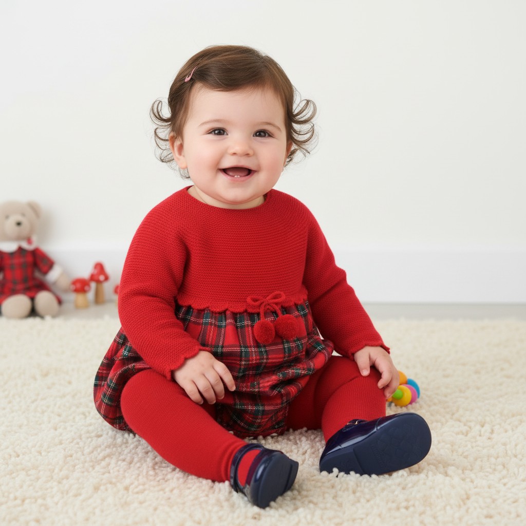 Pex B0726 * PX1047-R-A Red Izzie Romper (Nb-9 months)
