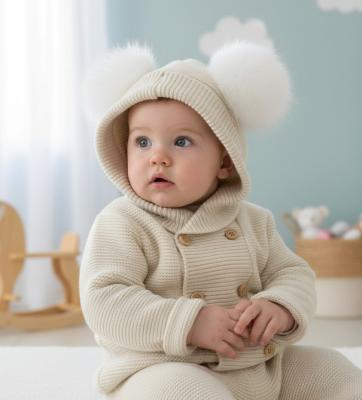 PX1128N  Oakley Pom Pom Coatigan  ( 9-24 months)