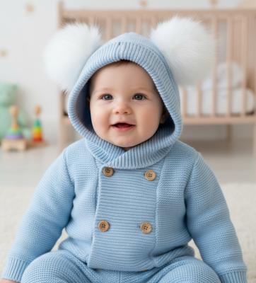 PX1128S  Oakley Pom Pom Coatigan  ( 9-24 months)