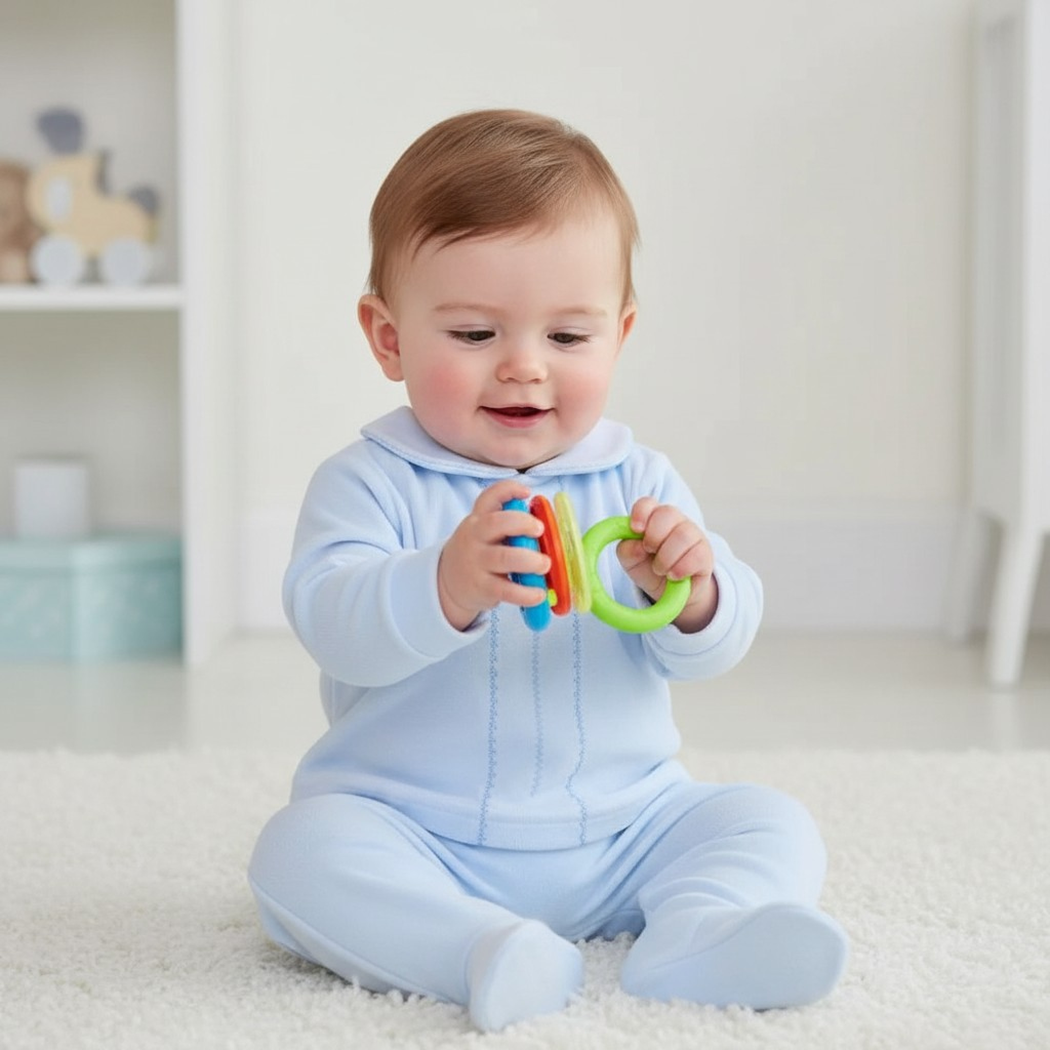 Pex EEC * PX8874S Sky Classic Velour Set (NB-6 months )