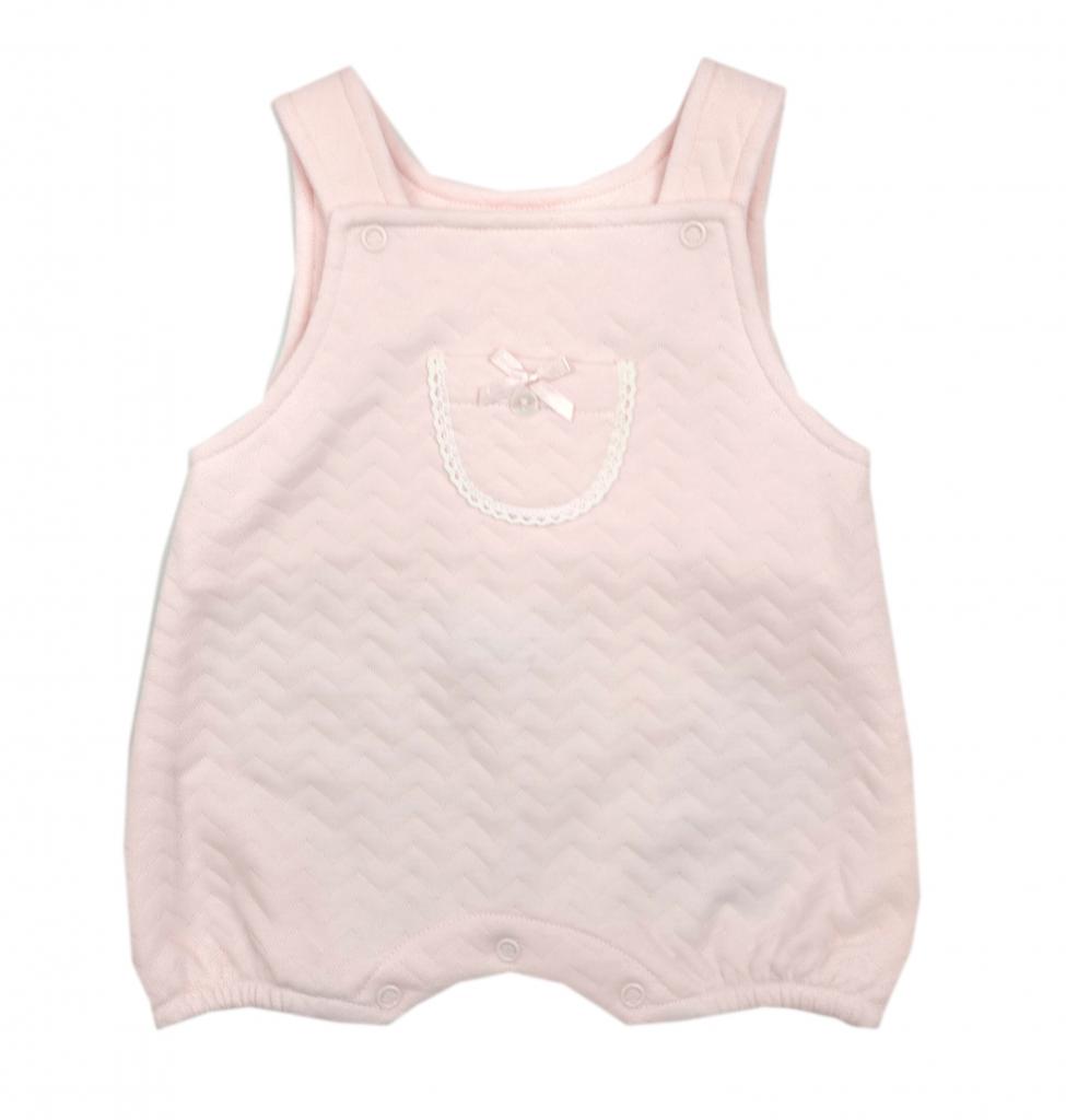 Pex   PX9633-P-A Pink Classic Dungaree (0-9 months)