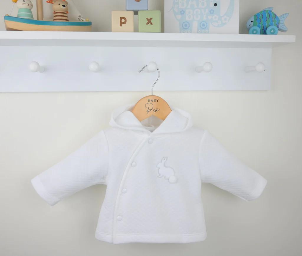 Pex   PX9640-W-B White Bunny Coat (9-24 months)