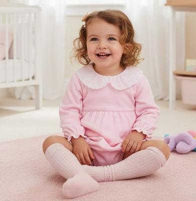 PX9872-P-B  Pink Velour Nova Romper  (6-24 months)