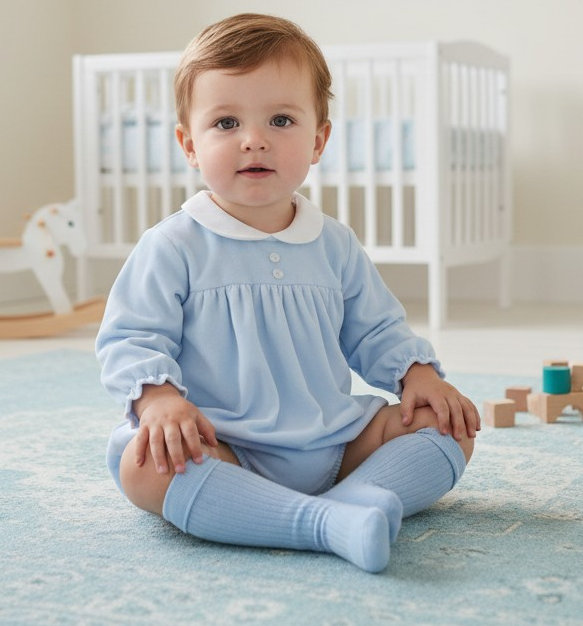 Pex B9873009 * PX9873-B Sky Aspen Romper (6-24 months)