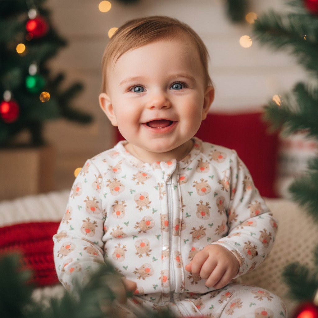 Pex   PXB1014 Rudolph Romper ( Newborn - 9 months)