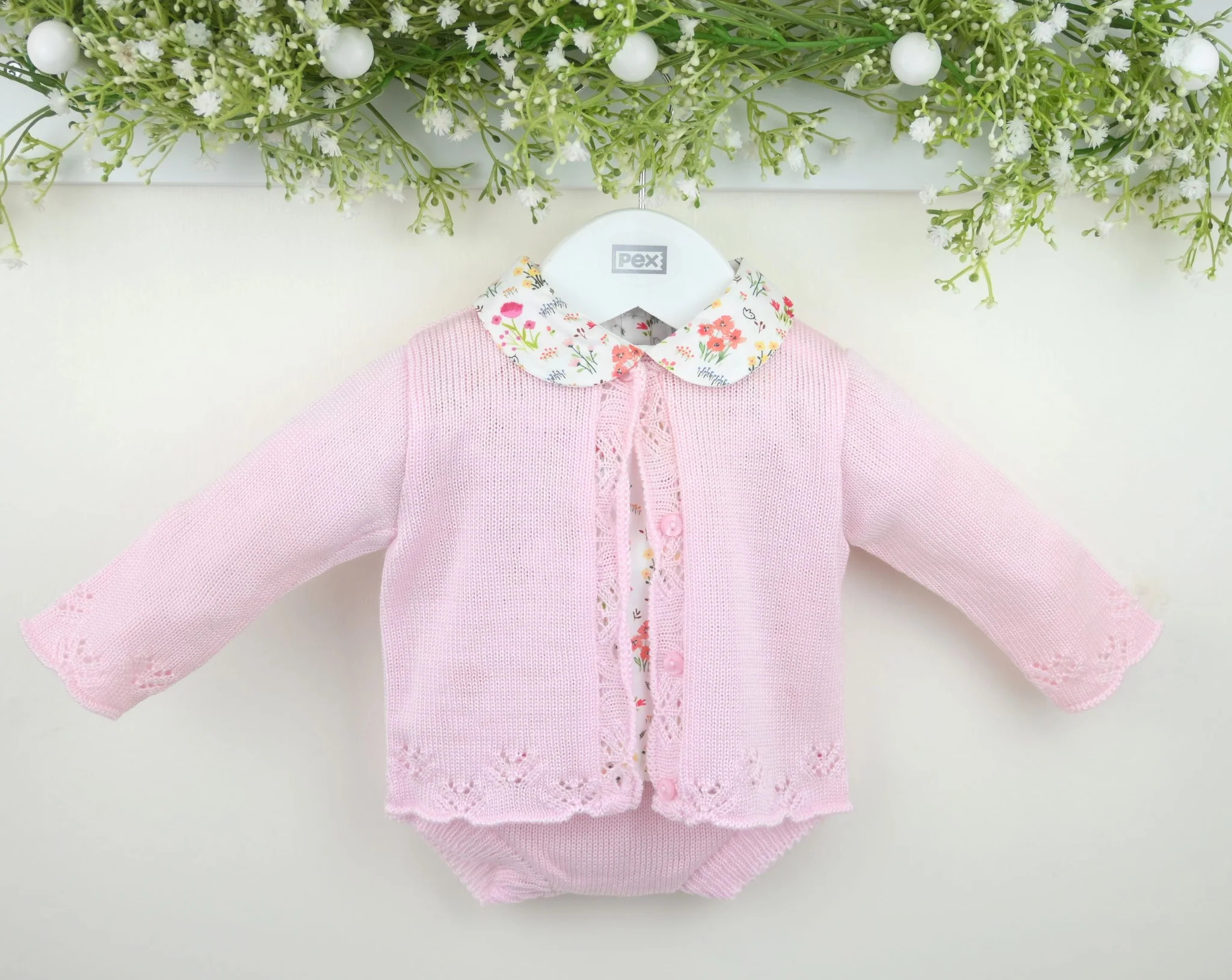 Pex B9763 * PXCASSIA_JP-P Cassia Knitted Jam Pants Set ( 0-12 months)