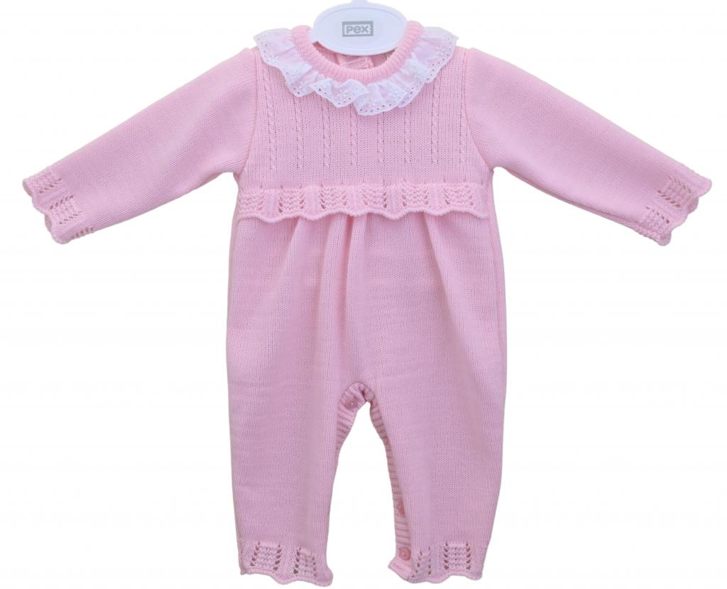 Pex  * PXCindy_Rm_P Pink Cindy Bow Pink Romper (3-18 months)
