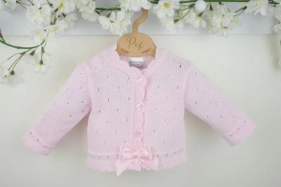 Pex B0208 * PXMiranda-P-B Pink Miranda Cardigan (6-24 months)