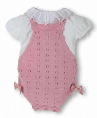 Pex B022105 * PXTillyDPi Dusky Pink Tilly Romper Set (9-24 months)