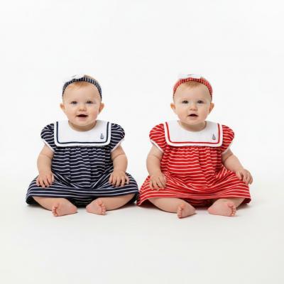 RBA03165A  Sailor Dress Set  (0-9 months)