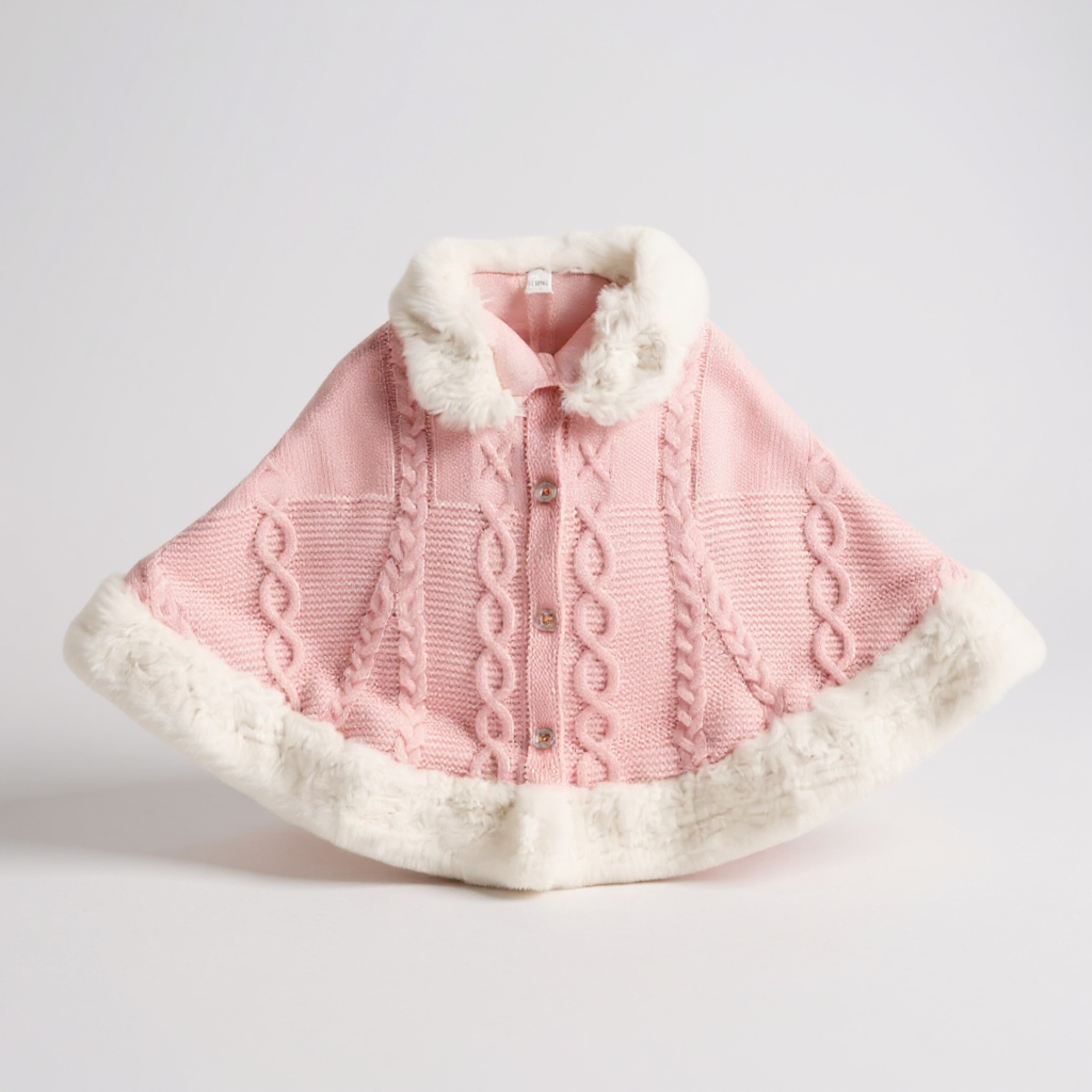 Rock a bye boutique China * RBA24453-P Knitted Cape ( 3-24 months)