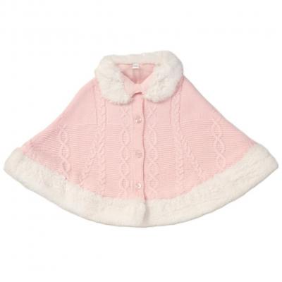 Rock a bye boutique China * RBA24453-P Knitted Cape ( 3-24 months)