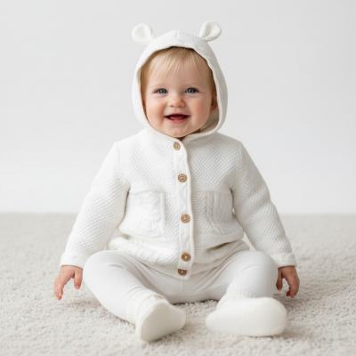 RBB03935-W Cotton knit cardigan (0-12 months)