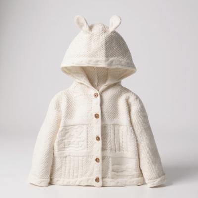 Rock a bye boutique B03935 5056448284057 RBB03935-W Cotton knit cardigan (0-12 months)
