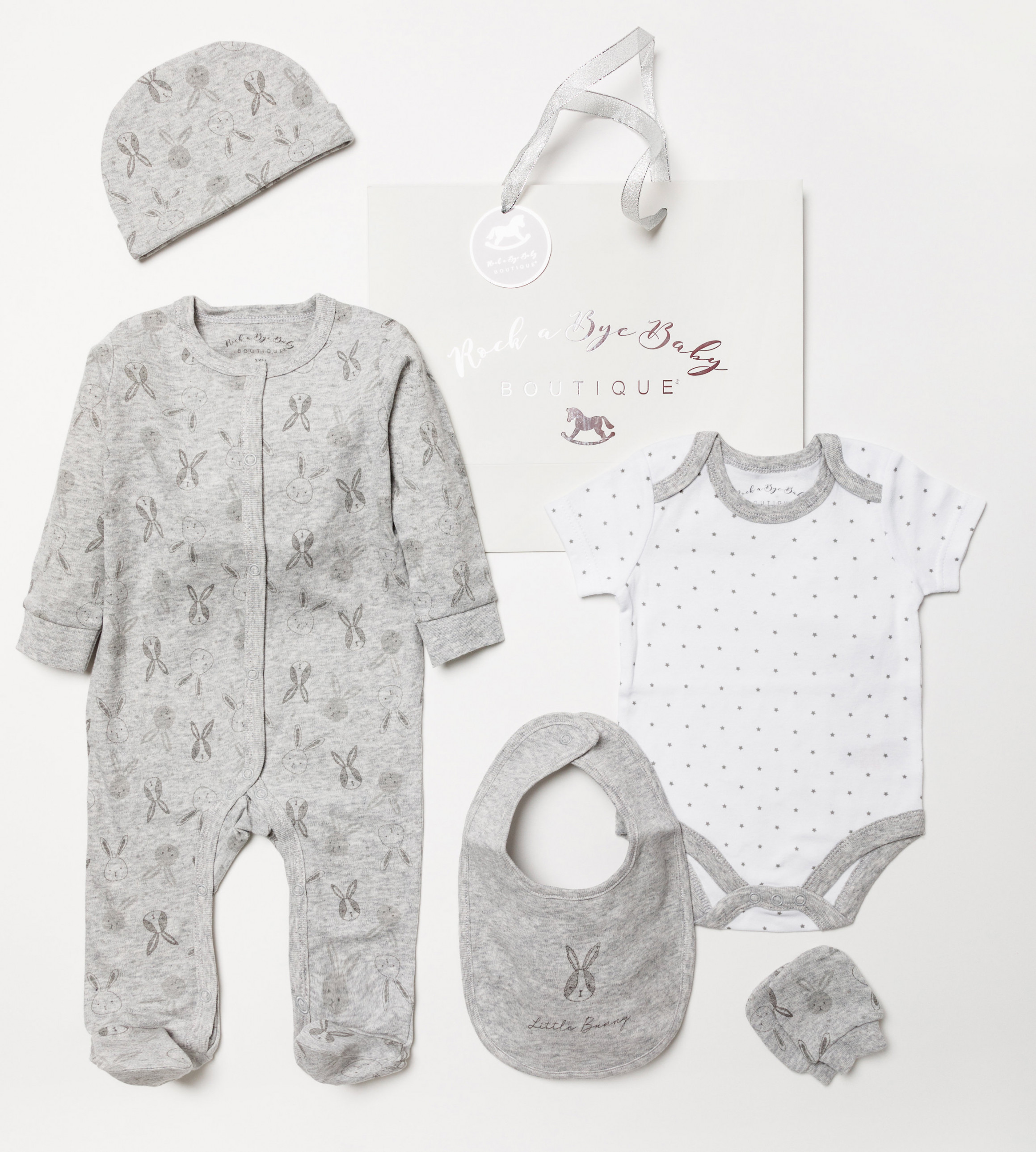 Rock a bye boutique   RBB04281 "Bunny" 5 Piece Set (NB - 6m)
