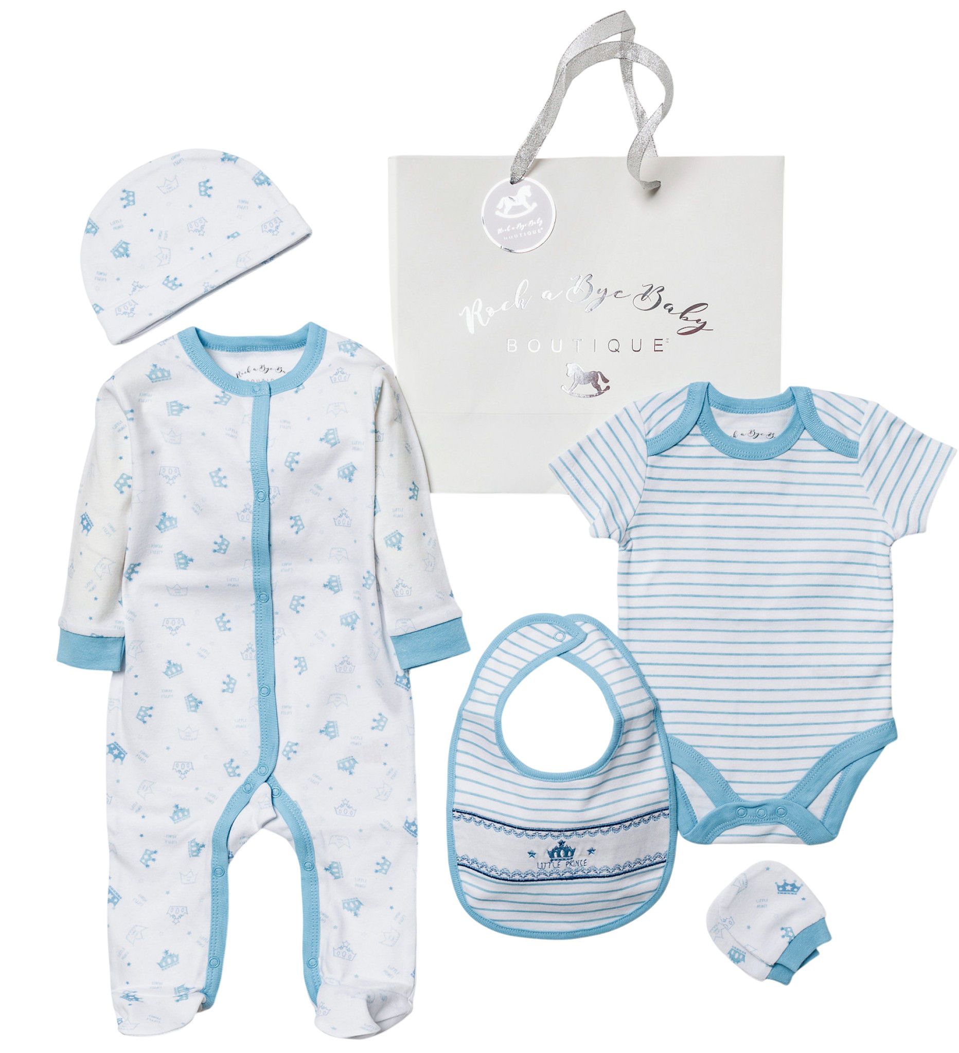 Rock a bye boutique   RBB04285 "Crown" 5 Piece Set (NB - 6m)