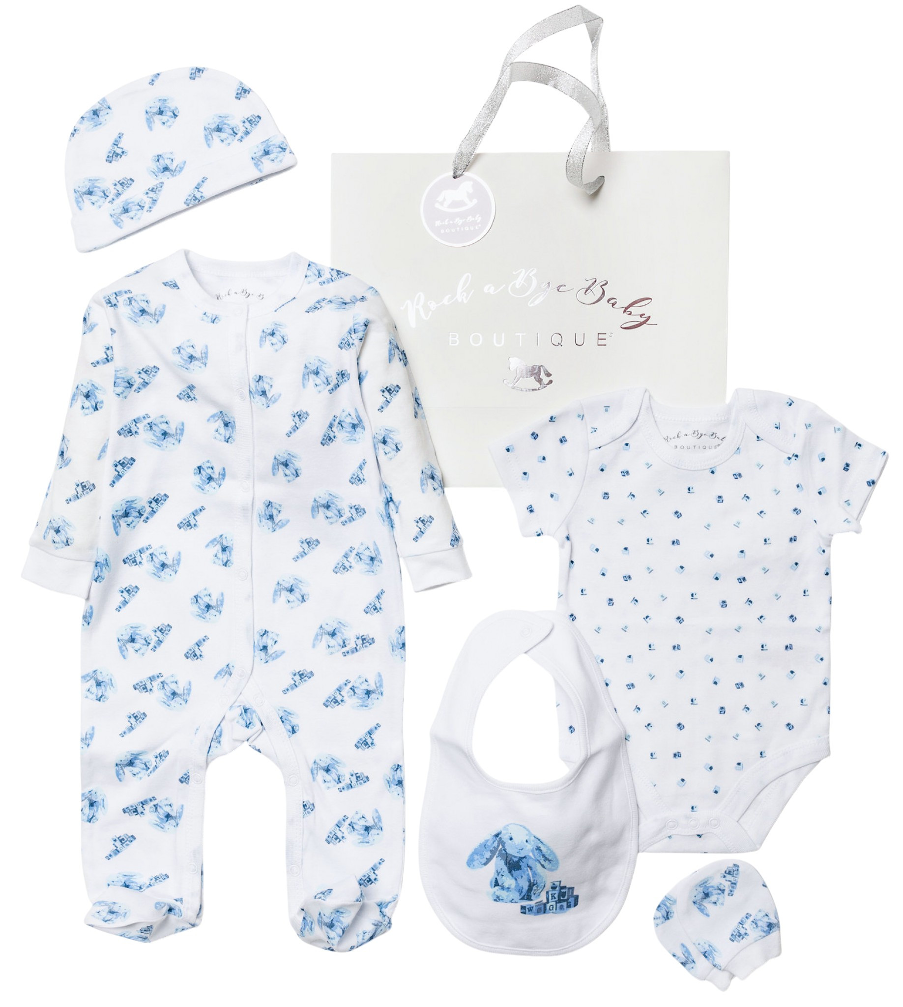 Rock a bye boutique  * RBB04295 "Bunny" 5 Piece Set (NB - 6m)