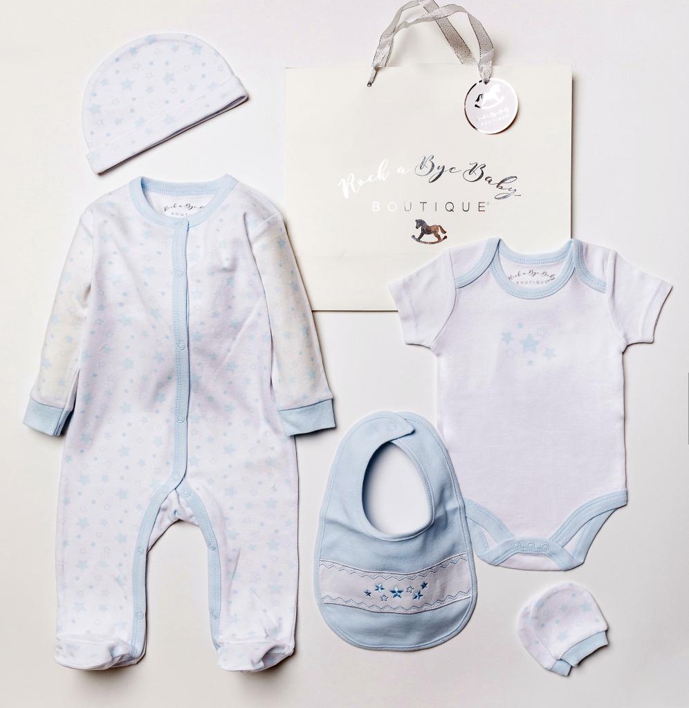 Rock a bye boutique   RBA24403 "Stars" 5 Piece Set (NB - 6m)