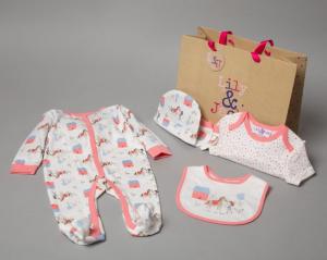 Rock a bye boutique S19071 RBBR18626 "Pony" 5 Piece Set with Gift bag (NB-6m)