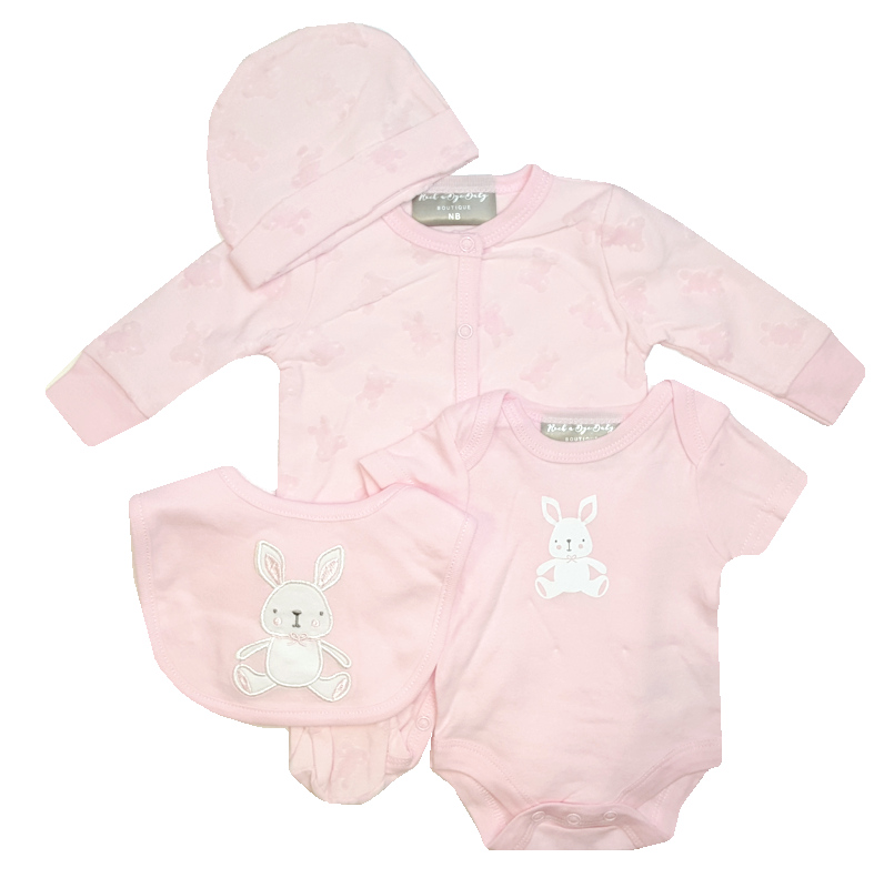Rock a bye boutique R18945 5055578183896 RBBR18945 "Bunny" 5 Piece Layette Set (Newborn - 3 months)