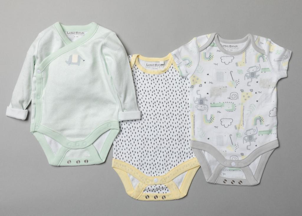 HOME GROWN BABY (organic) China 50564448200224 RBBT20291 Organic triple pack of vests (3-12 months)partpack