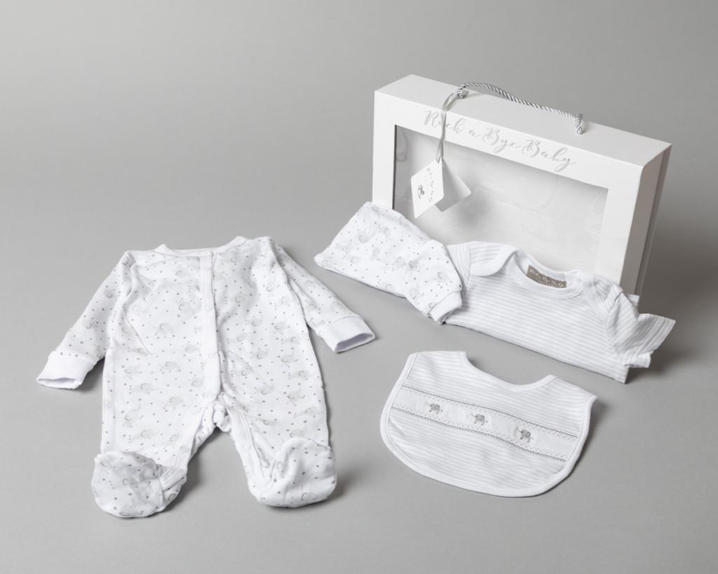 Rock a bye boutique T20747 5060286765975 RBBT20747 Boxed "Elephant" Five Piece Set (0-3 months)