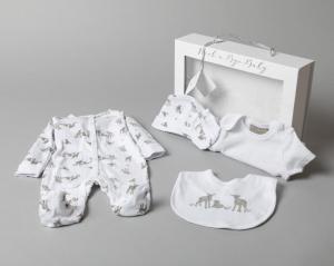 Rock a bye boutique T20748 5060286765982 RBBT20748 Boxed "Lamb" Five Piece Set (0-3 month)