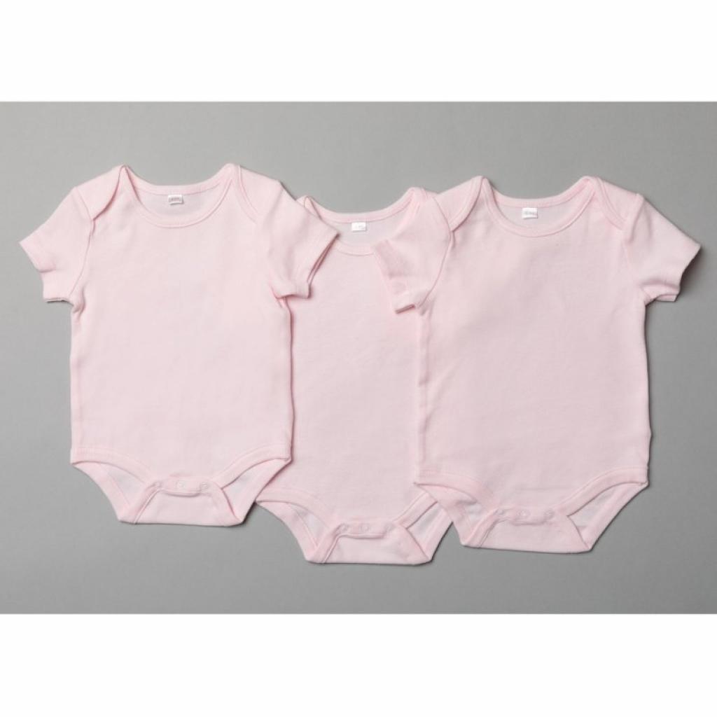 Rock a bye baby T20801 5056448203591 RBT20801 Triple Pack Plain Short Sleeve Bodysuits (0-12m)