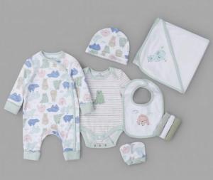 HOME GROWN BABY (organic) China  RBBV21661 Organic 8 Piece layette "Bear"( Newborn - 6 months)