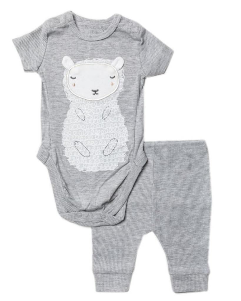 Rock a bye boutique W23906 * RBW23906 Lamb Bodysuit and trouser (0-12 months)