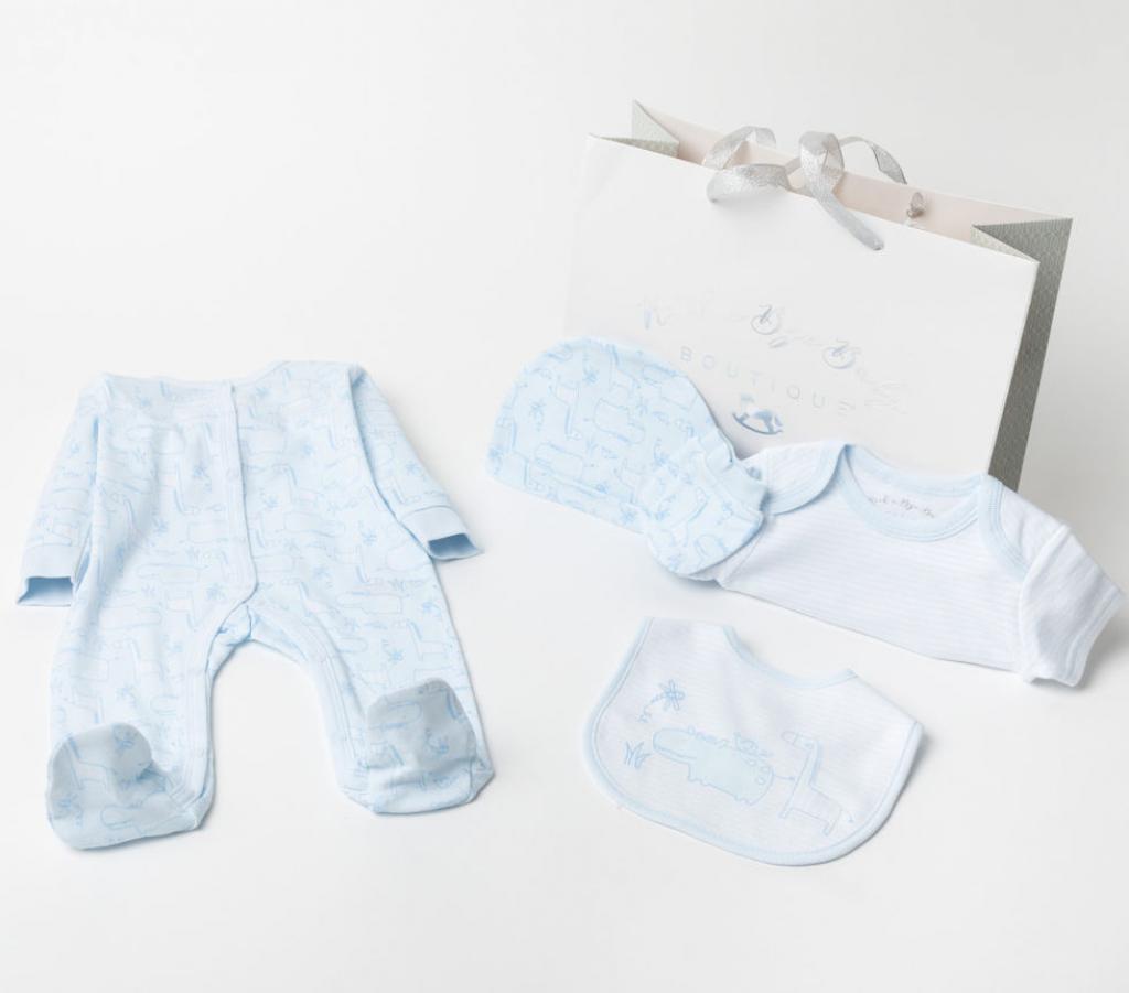 Rock a bye boutique * RBBW23954 "Hippo" 5 Piece Set with free bag (NB - 6m)