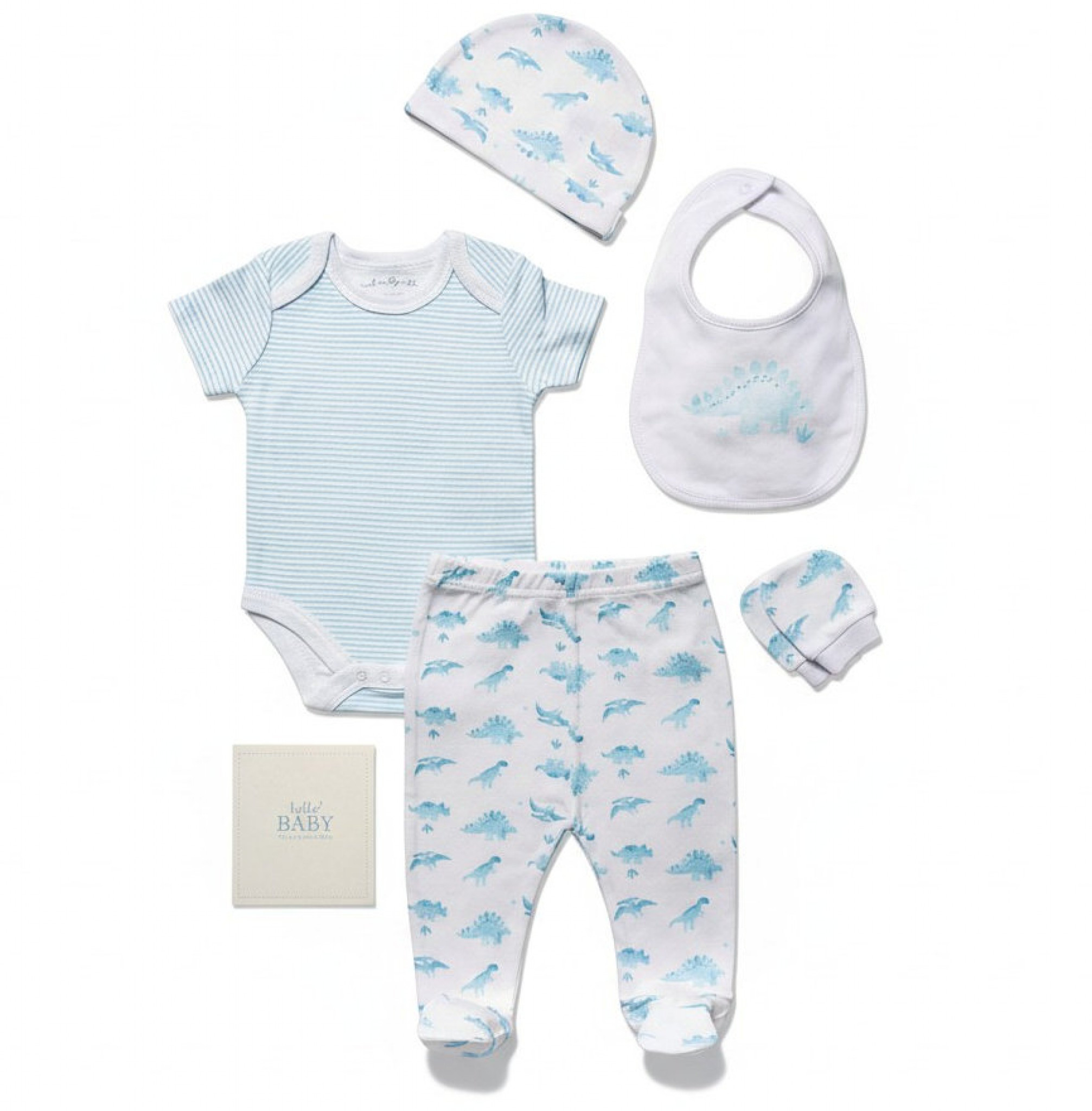 Rock a bye boutique  5056623200315 RBC04961 Dinosaur Memory Book 6 Piece Set (NB - 6m)