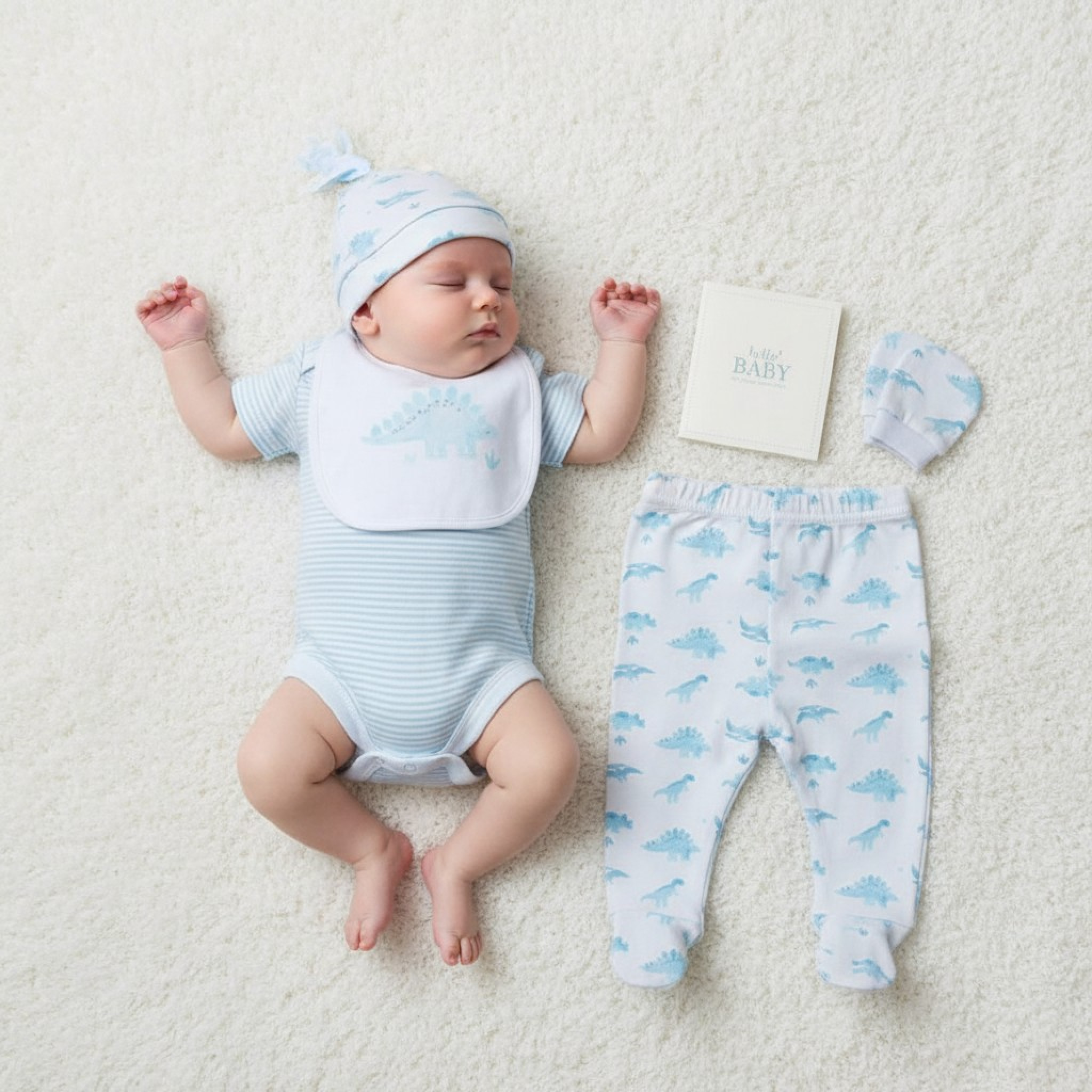 Rock a bye boutique  5056623200315 RBC04961 Dinosaur Memory Book 6 Piece Set (NB - 6m)