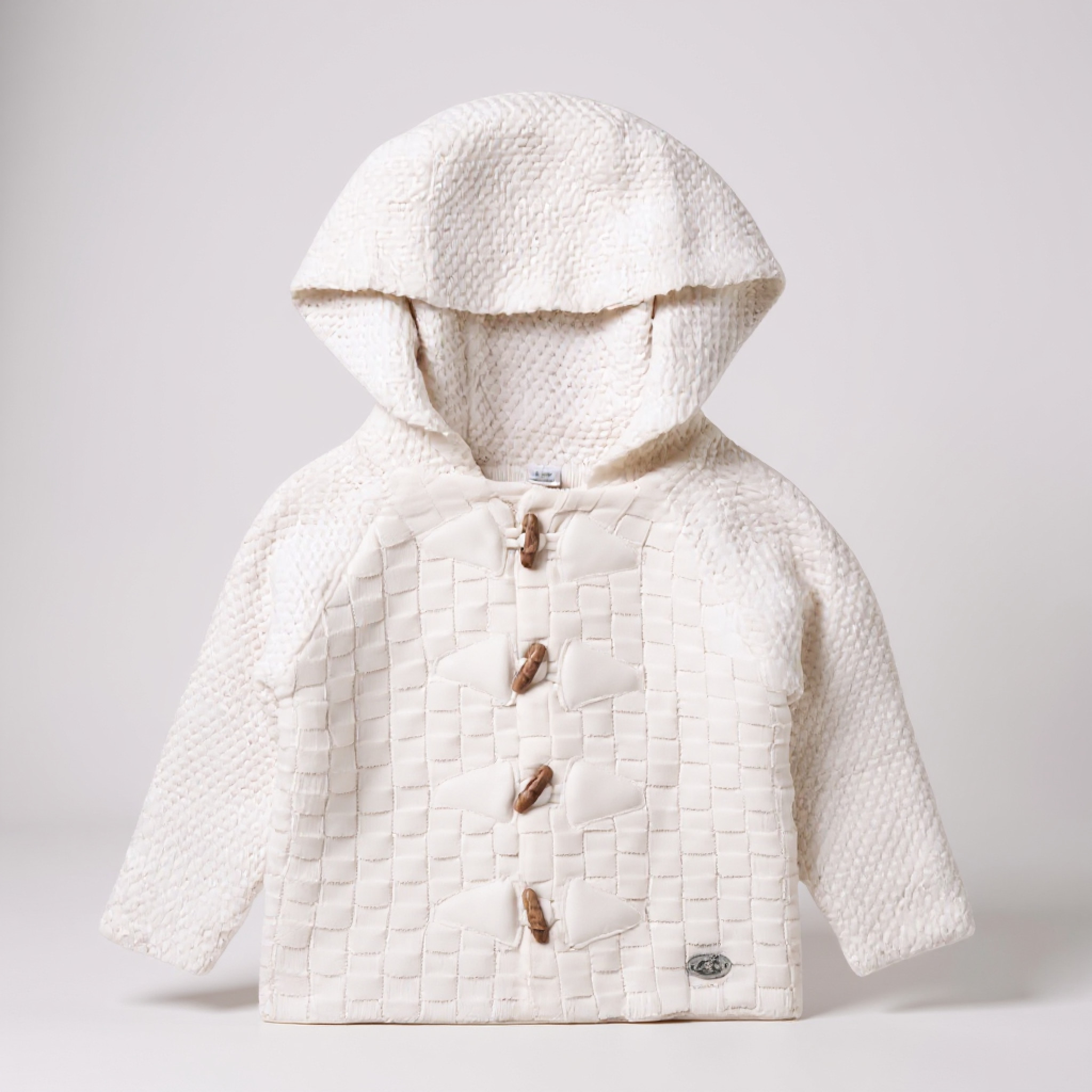 Rock a bye boutique China  RBC05132W Toggle Basket Weave Cardigan (0-12 months)