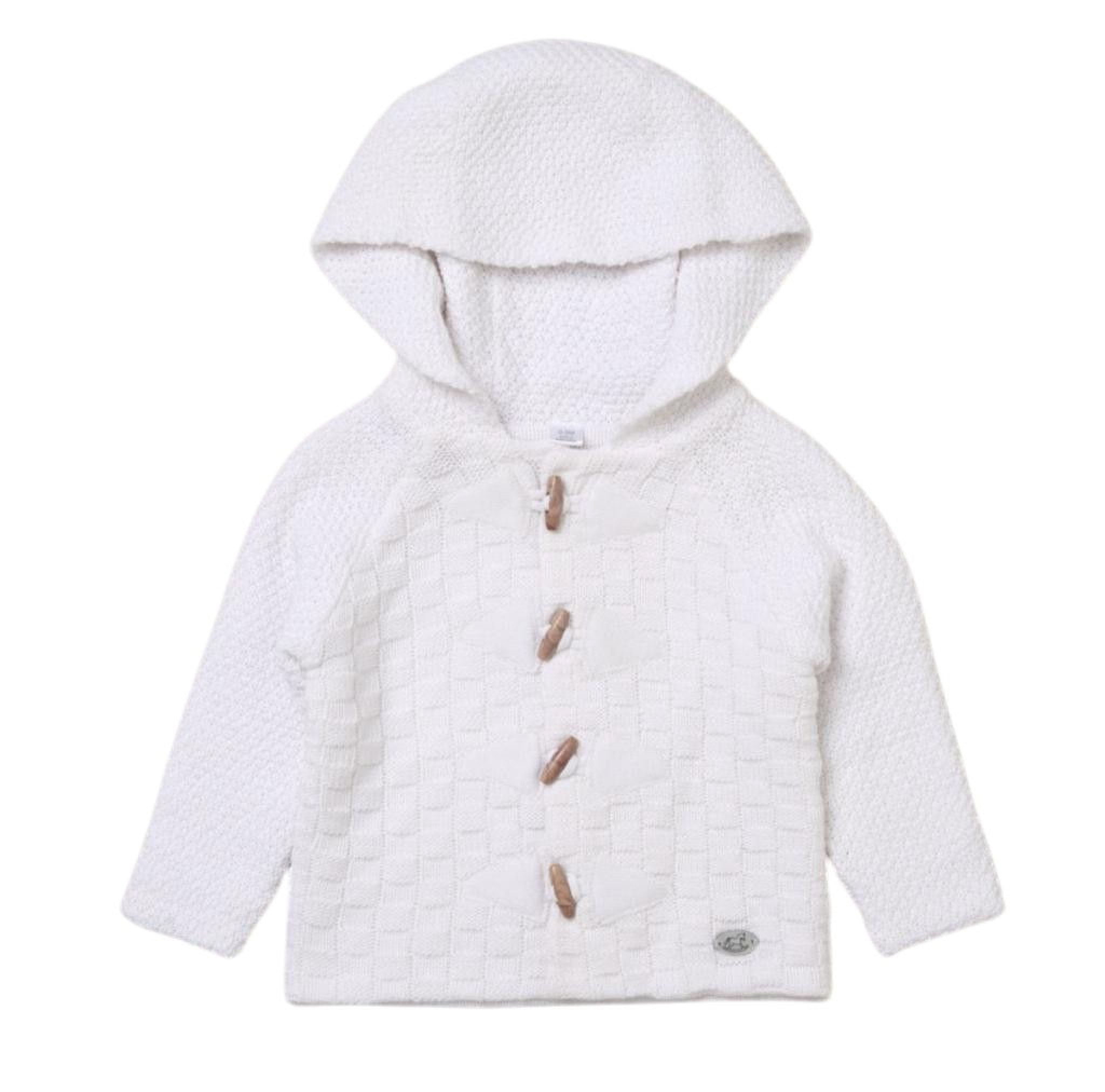 Rock a bye boutique China  RBC05132W Toggle Basket Weave Cardigan (0-12 months)