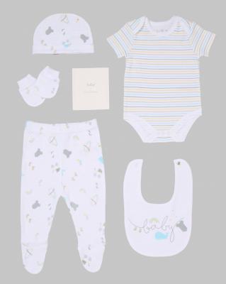 Rock a bye boutique  5056623232859 RBC05608W  Baby Memory Book 6 Piece Set (NB - 6m)