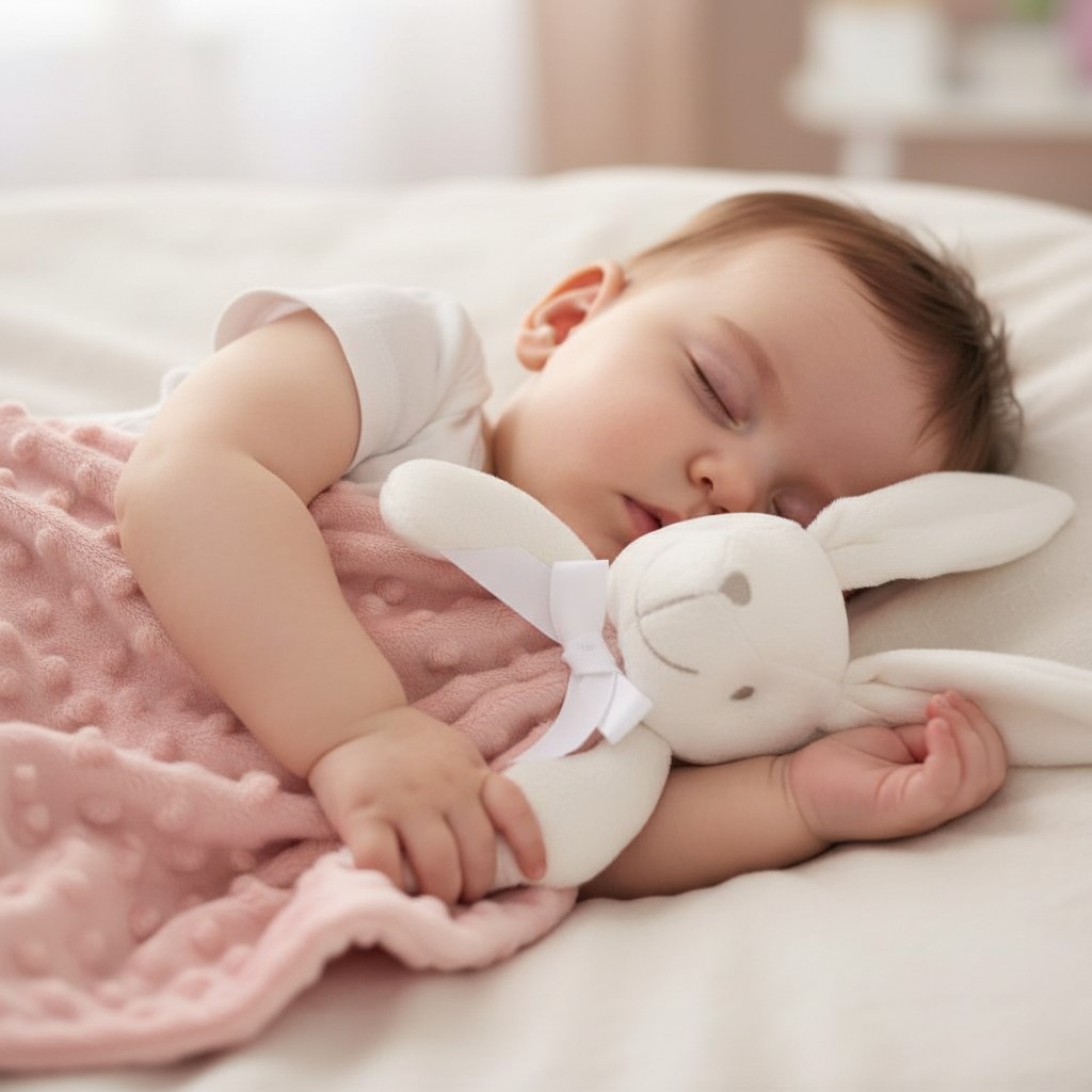 Rock a bye boutique C05755AW24 5056623222041 RBC05755 Dusky Pink Bubble "Bunny" Comforter