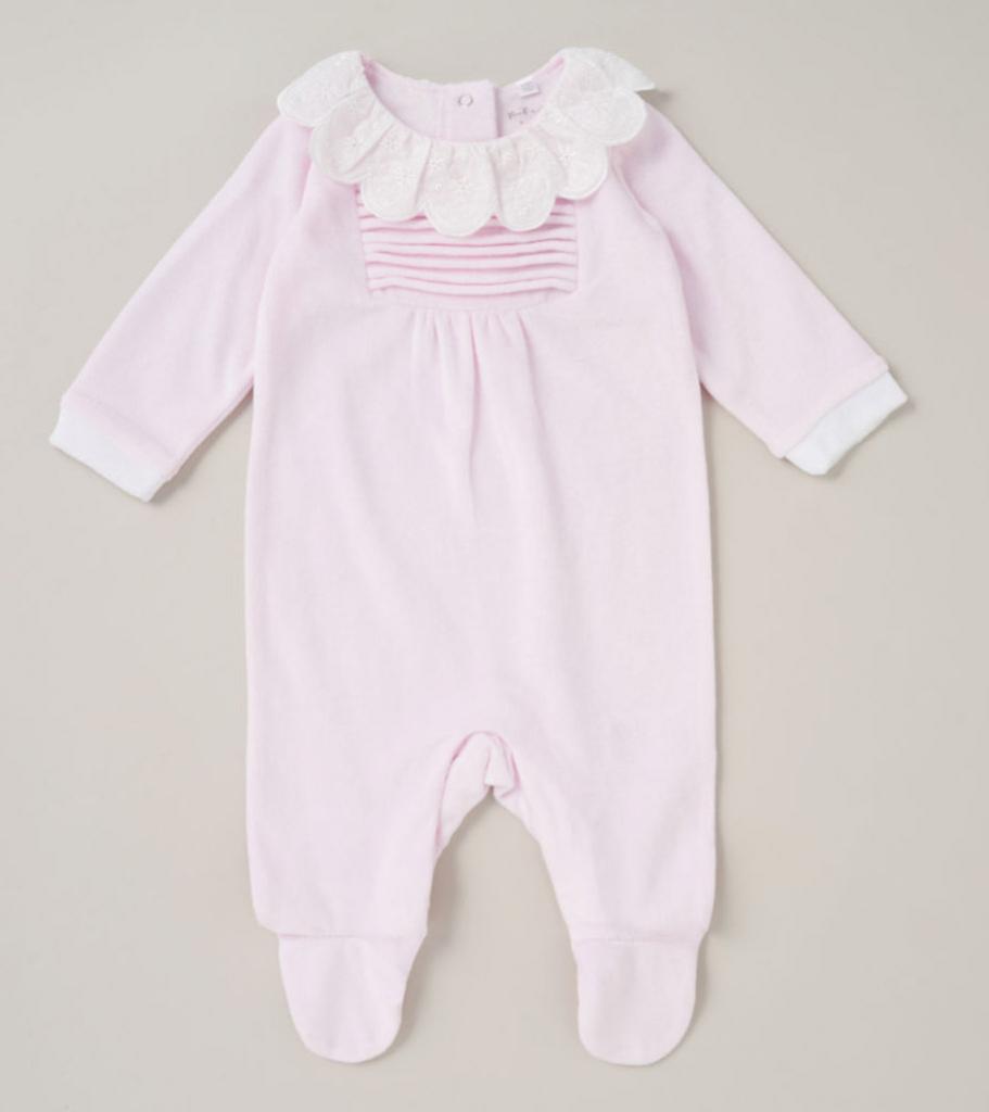 Rock a bye boutique   RBC06299  Frilled Collar All in one(0-9 months)