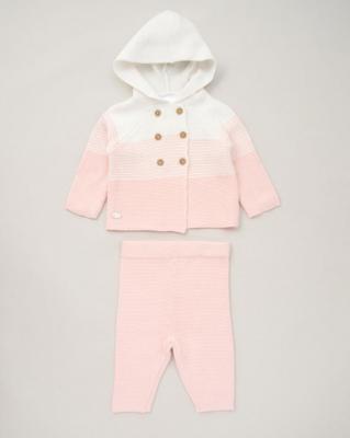 Rock a bye boutique D06995 * RBD06995P Knitted Cotton Cardigan Set (0-12 months)