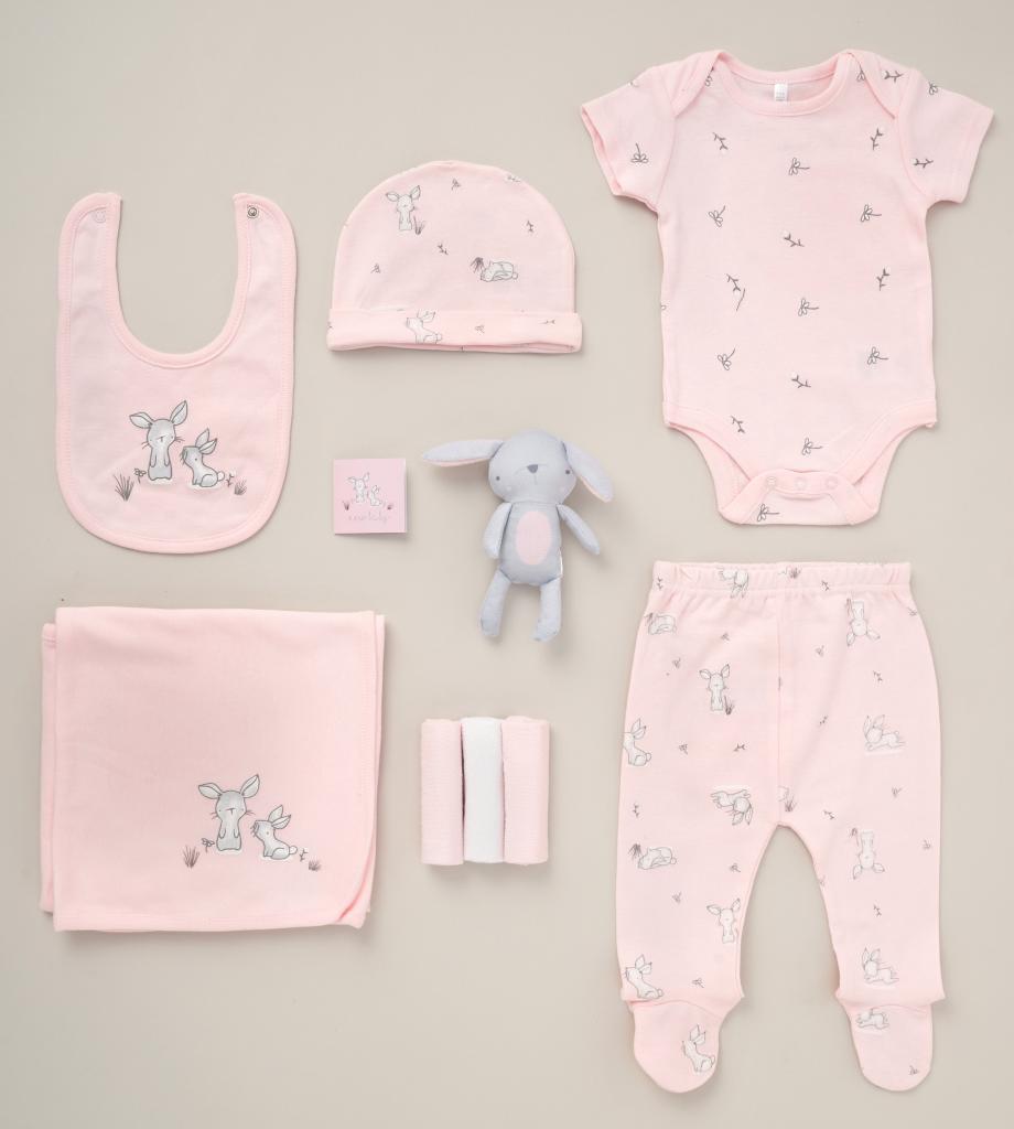 Rock a bye boutique D07182 * RBD07182 10 piece layette "Bunny"(Nb only)