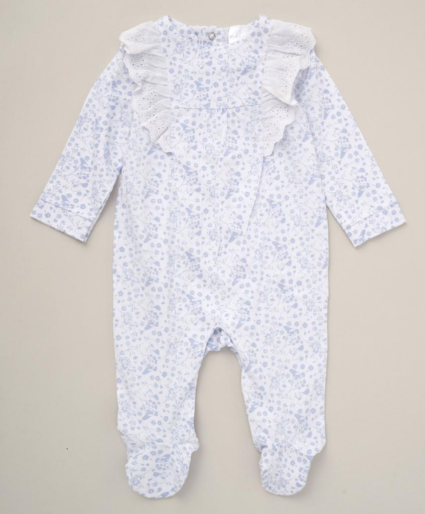 Rock a bye boutique D07237  RBD07237 Floral and broderie all in one ( 0-12 months)