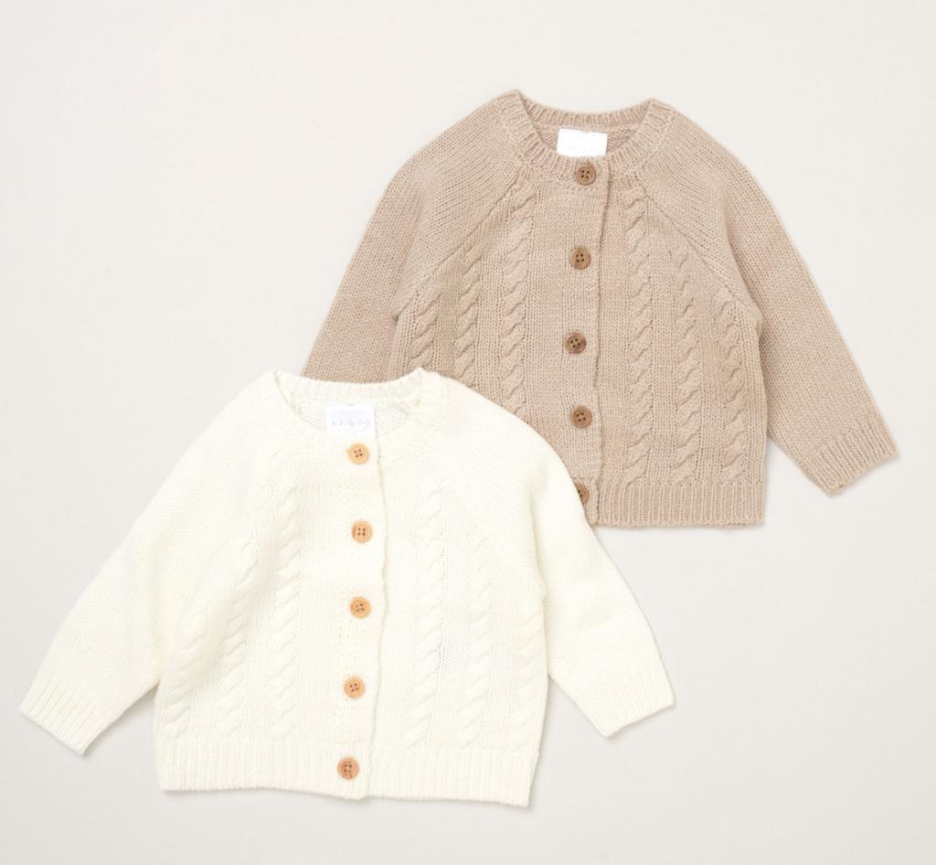 Rock a bye boutique E07655  RBE07655 Twin Pack Cardigan (0-12 months)