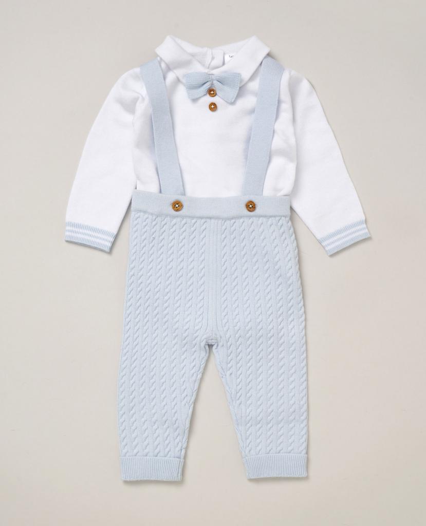 Little Gent E07667  LGE07667 Dungaree Knit set(0-12 months)