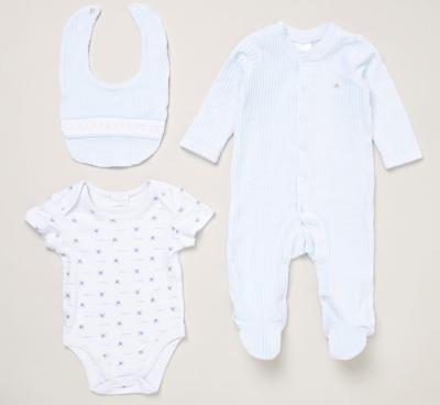 Rock a bye boutique E07780 * RBE07780  Ribbed velour nursery Layette Set (Nb-6 months)