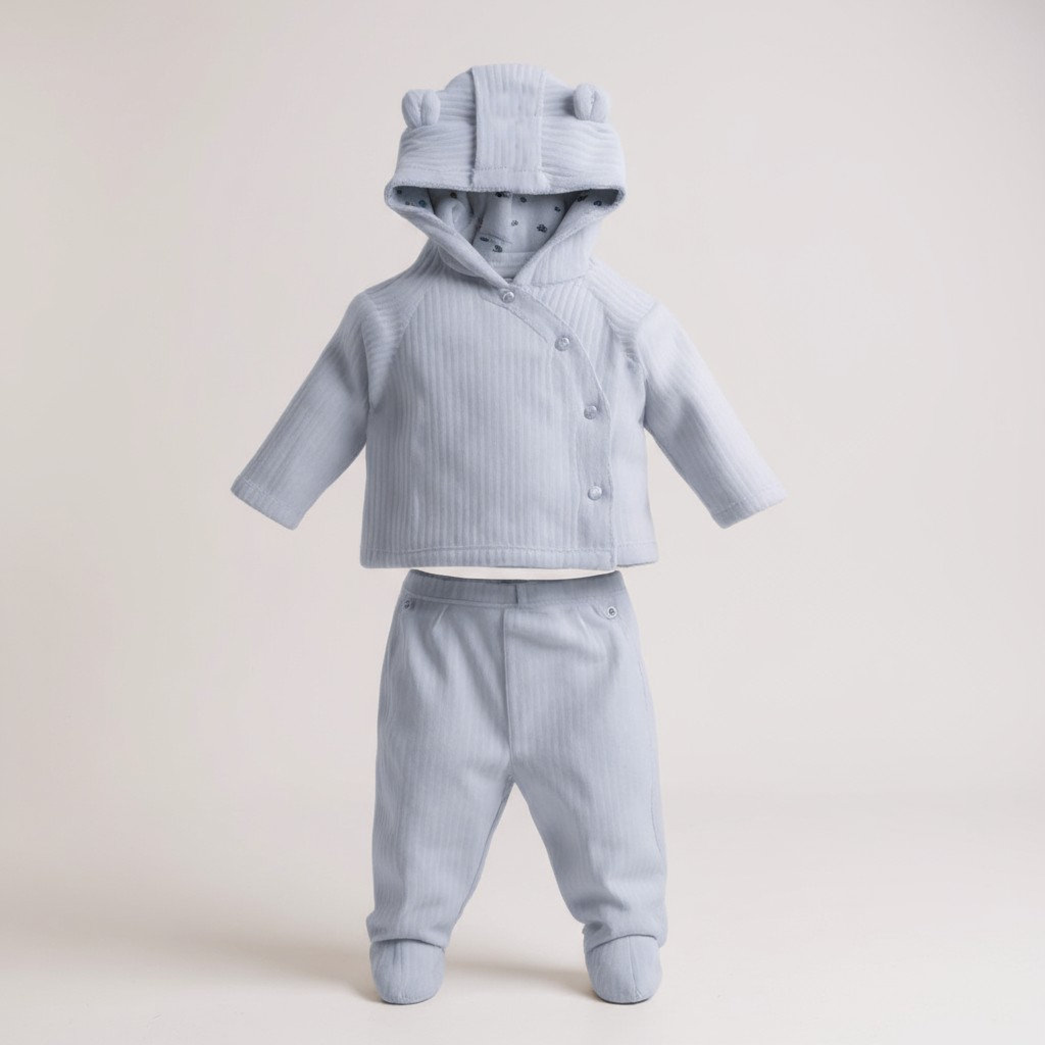 Rock a bye boutique E07783 * RBE07783S  Ribbed velour nursery Set (0-9 months)