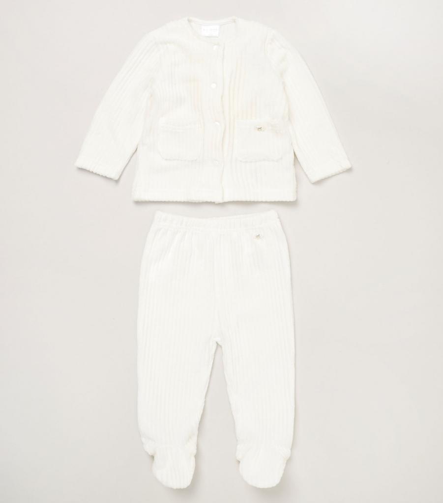 Rock a bye boutique E07784 * RBE07784  Ribbed velour nursery Set (0-9 months)