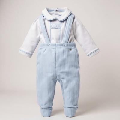 Rock a bye boutique E07789 * RBE07789 Ribbed Velour Dungaree Set (0-9 months)