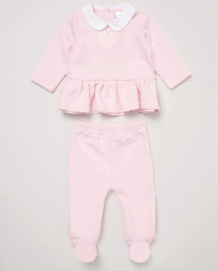 Rock a bye boutique E07799 * RBE07799 Heart textured Set (Nb-6 months)